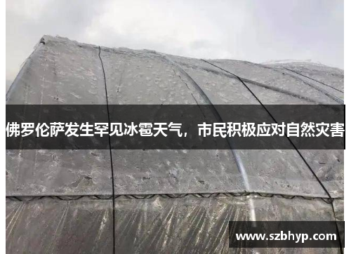 佛罗伦萨发生罕见冰雹天气，市民积极应对自然灾害